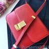 Top Quality Celine Medium Classic Box Bag In Red Goatskin