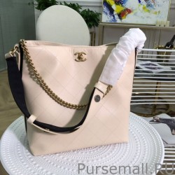 High CC Bucket Shopping Hobo Bag A57573 Beige