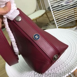 AAA+ CC Bucket Shopping Hobo Bag A57573 Maroon