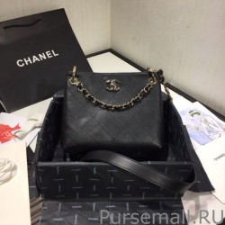 Cheap CC Bucket Shopping Hobo Bag AS1461 Black