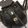 Best CC Logo Drawstring Bucket Bag AS0326 Black