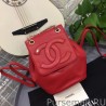 High Quality CC Logo Drawstring Bucket Bag AS0326 Red