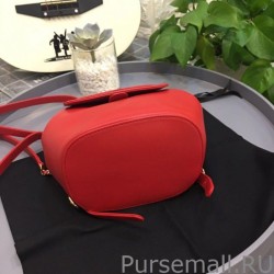 High Quality CC Logo Drawstring Bucket Bag AS0326 Red