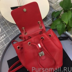 High Quality CC Logo Drawstring Bucket Bag AS0326 Red