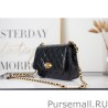 Luxury CC Pearl Small Flap Bag AS3001 Black