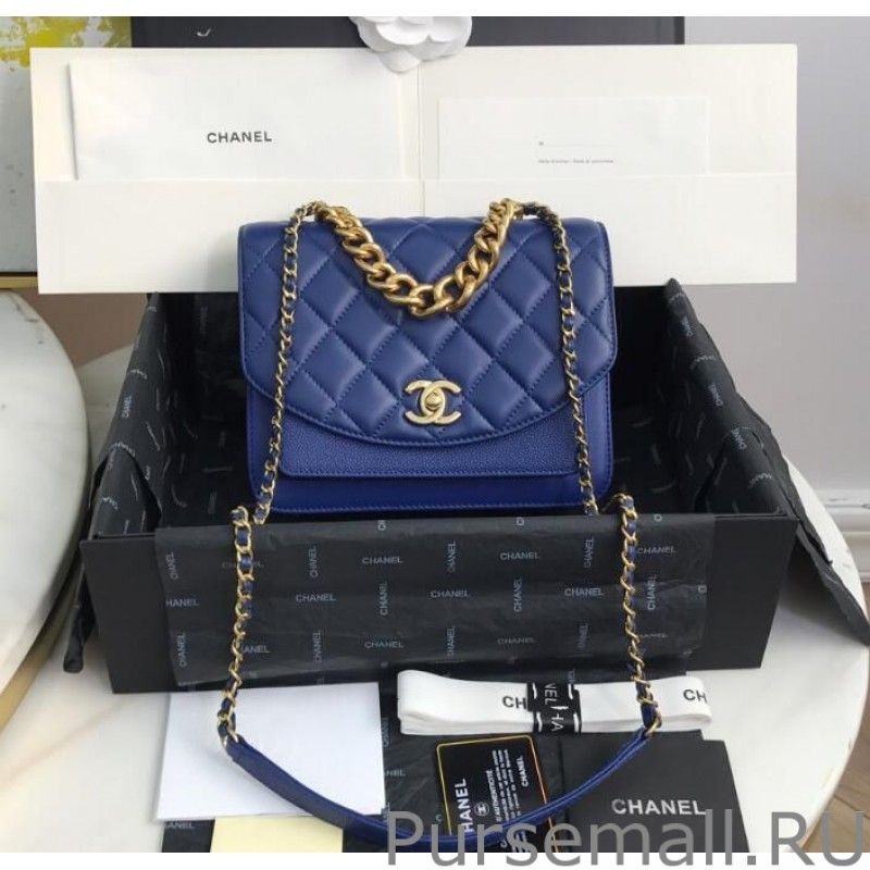 1:1 Mirror Chain Handle Flap Bag AS0785 AS0784 Blue