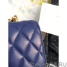 1:1 Mirror Chain Handle Flap Bag AS0785 AS0784 Blue