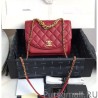 Luxury Chain Handle Flap Bag AS0785 AS0784 Red