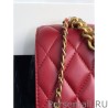 Luxury Chain Handle Flap Bag AS0785 AS0784 Red