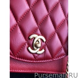 Luxury Chain Handle Flap Bag AS0785 AS0784 Red