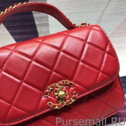 Fashion Chain Infinity Handle Bag AS0970 Red