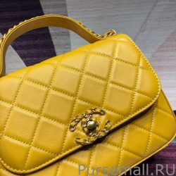 Wholesale Chain Infinity Handle Bag AS0970 Yellow