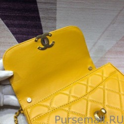 Wholesale Chain Infinity Handle Bag AS0970 Yellow