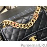 Replica Chain Leather Link Bag AS0936 Black