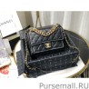 Replica Chain Leather Link Bag AS0936 Black