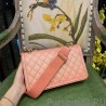 Fashion Chain Plain Elegant Imitation Shoulder Bags AS0062 Pink