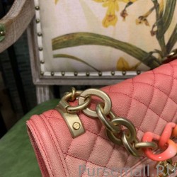 Fashion Chain Plain Elegant Imitation Shoulder Bags AS0062 Pink