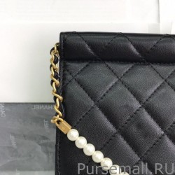 Wholesale Chain With Pearl Bag AS0582 Black