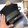 Replicas Chevron Calfskin Gold-Tone Metal Mini Flap Bag A57490 Black