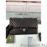 Copy Chevron Jumbo Flap Bag A01112 Black