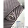 Top Quality Chevron Jumbo Flap Bag A01112 Gray