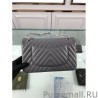 Top Quality Chevron Jumbo Flap Bag A01112 Gray