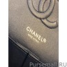 High Quality Chevron Tweed Medium Flap Bag A1112 Blue