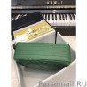 Fashion Chevron Tweed Medium Flap Bag A1112 Green