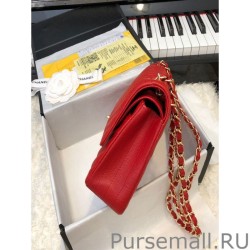 Best Chevron Tweed Medium Flap Bag A1112 Red