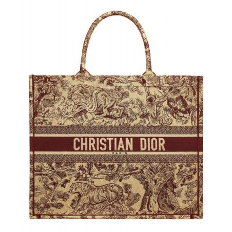 UK Christian Dior Book Tote Toile de Jouy Bag