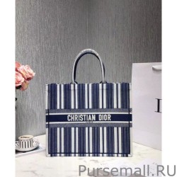 1:1 Mirror Christian Dior Book Tote bag M1286 Blue