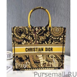 Cheap Christian Dior Book Tote bag Yellow