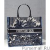 AAA+ Christian Dior Book Tote Blue