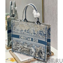 1:1 Mirror Christian Dior Book Tote Blue
