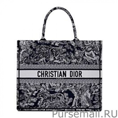 Knockoff Christian Dior Book Tote Dark Blue