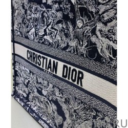 Knockoff Christian Dior Book Tote Dark Blue