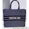 Designer Christian Dior Book Tote Dark Blue