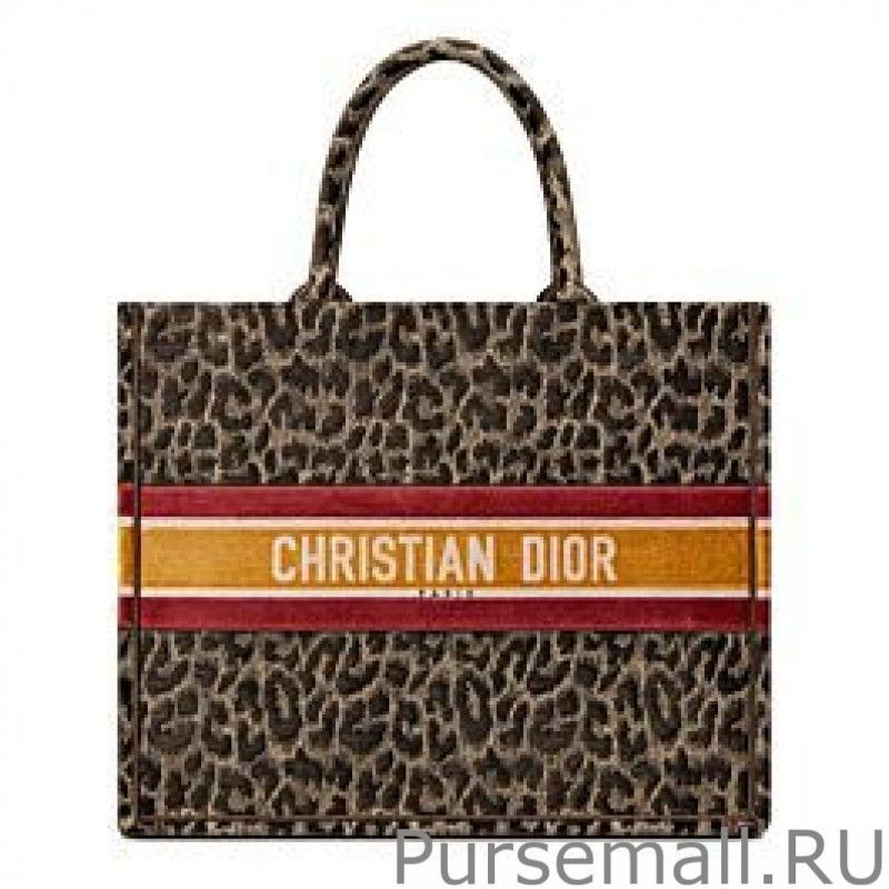 7 Star Christian Dior Book Tote Velvet Mizza Embroidery Coffee