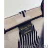 Replicas Christian Dior Dioralps Book Tote Three-Tone Embroidery Cream