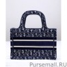 7 Star Christian Dior Mini Dior Book Tote Dark Blue