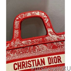 Knockoff Christian Dior Mini Dior Book Tote Red