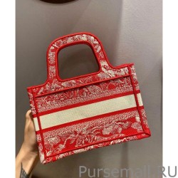 Knockoff Christian Dior Mini Dior Book Tote Red