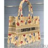 Luxury Christian Dior Small Book Tote Apricot