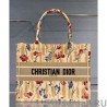 Luxury Christian Dior Small Book Tote Apricot