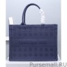 Designer Christian Dior Small Dior Book Tote Bag Dark Blue