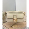 Copy Fendi Baguette Leather Bag 8BR600 Cream