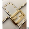 Copy Fendi Baguette Leather Bag 8BR600 Cream