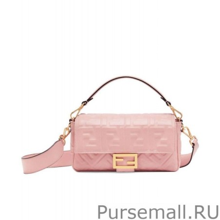 Fashion Fendi Baguette Leather Bag 8BR600 Pink