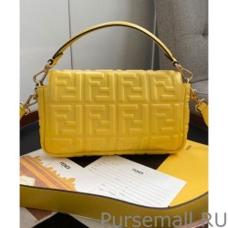 Copy Fendi Baguette Leather Bag 8BR600 Yellow