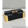 UK Fendi Baguette Trunk Mini Leather Bag 7VA507 Black